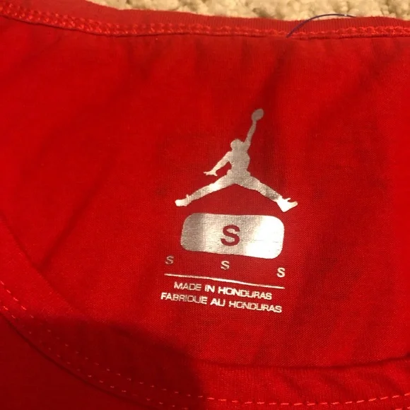 Air Jordan red tank top - Picture 5 of 5